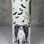 christmas spirit ghost candy canes gothic christmas 20oz straight tumbler