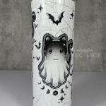 cat ghost crystal moon gothic 20oz straight tumbler