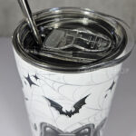 cat ghost crystal moon gothic 20oz straight tumbler