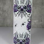 rosita bat purple rose cobwebs gothic 20oz straight tumbler