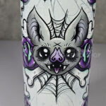 rosita bat purple rose cobwebs gothic 20oz straight tumbler