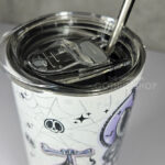 hang in there purple bats & planchettes gothic 20oz straight tumbler