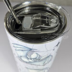 watercolour bats on cobwebs gothic 20oz straight tumbler
