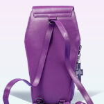 metal cross purple coffin gothic large backpack by gothx
