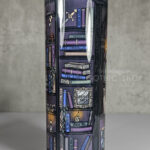 dark romance oddities library bookcase burgundy gothic 20oz straight tumbler