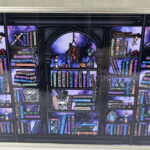 dark romance oddities library bookcase purple galaxy gothic rectangular tin
