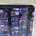 dark romance oddities library bookcase purple galaxy gothic rectangular tin