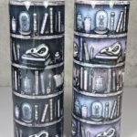 witchy curios rustic grey bookshelves gothic 20oz straight tumbler