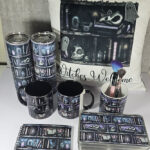 witchy curios rustic grey bookshelves gothic 20oz straight tumbler