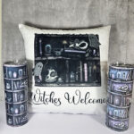 witchy curios rustic grey bookshelves gothic 20oz straight tumbler