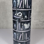 witchy curios rustic grey bookshelves gothic 20oz straight tumbler