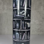 witchy curios rustic grey bookshelves gothic 20oz straight tumbler