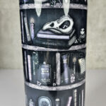 witchy curios rustic grey bookshelves gothic 20oz straight tumbler