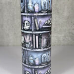 witchy curios rustic bookshelves grungy colours gothic 20oz straight tumbler