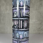 witchy curios rustic bookshelves grungy colours gothic 20oz straight tumbler