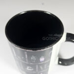 witchy curios rustic grey bookshelves ceramic mug