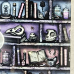witchy curios rustic grungy colours bookshelves a5 notebook journal