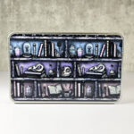 witchy curios rustic grungy colour bookshelves gothic rectangular tin