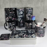cottagecore bookshelves mushrooms and black/grey tabby cat gothic 20oz straight tumbler