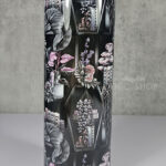 cottagecore bookshelves mushrooms and black/grey tabby cat gothic 20oz straight tumbler