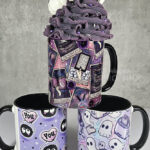 tarot cards reader hoarder ombre witchy ceramic mug