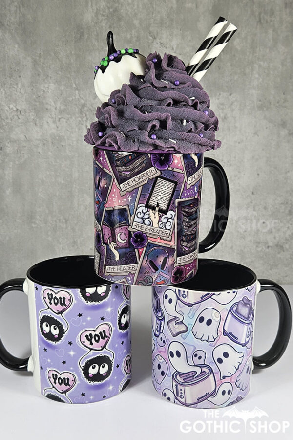 tarot cards reader hoarder ombre witchy ceramic mug