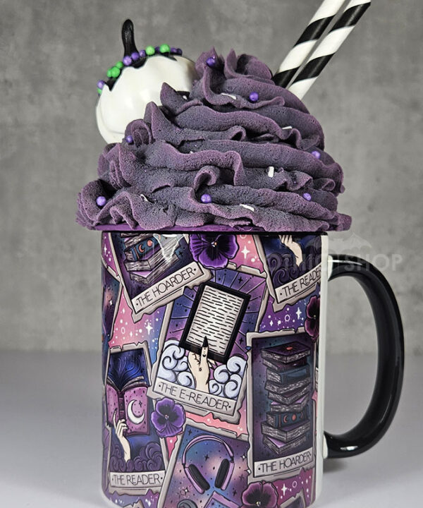 tarot cards reader hoarder ombre witchy ceramic mug