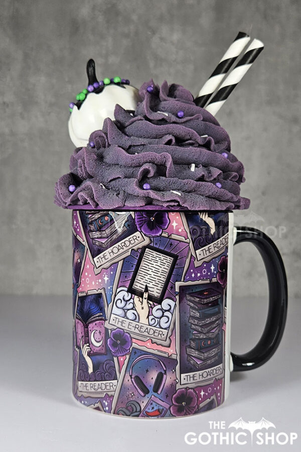 tarot cards reader hoarder ombre witchy ceramic mug