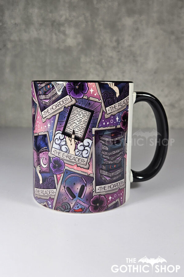 tarot cards reader hoarder ombre witchy ceramic mug