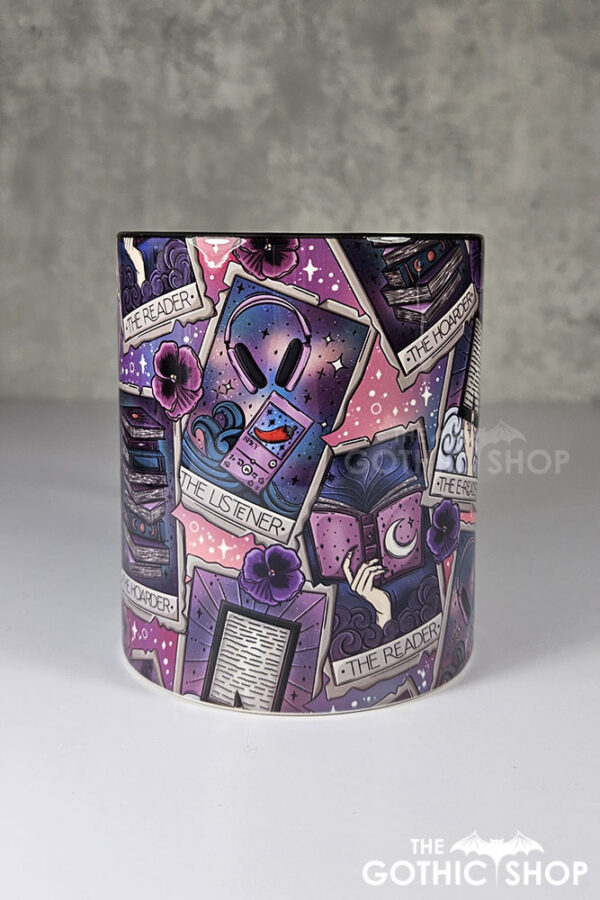 tarot cards reader hoarder ombre witchy ceramic mug