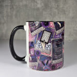 tarot cards reader hoarder ombre witchy ceramic mug