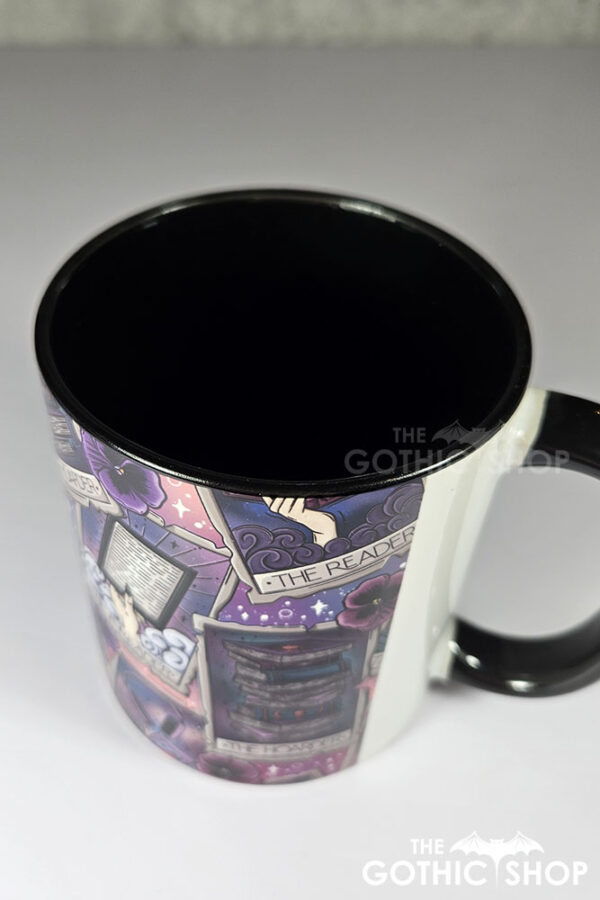 tarot cards reader hoarder ombre witchy ceramic mug