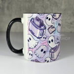 toastie ghosties pastel spooky ceramic mug