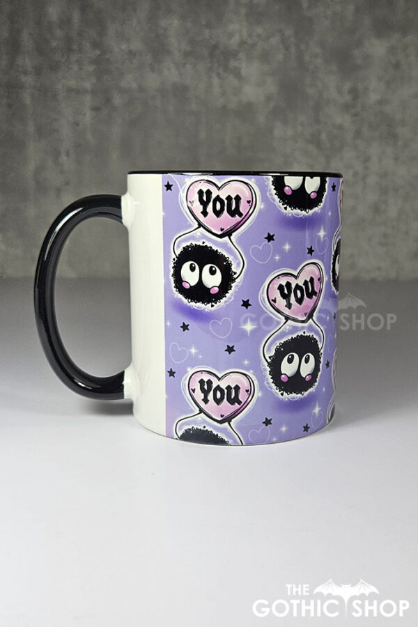 soot sprite heart love you ceramic mug