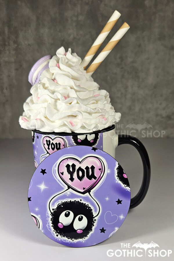 soot sprite heart love you ceramic mug