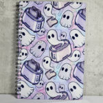 toastie ghosties pastel spooky a5 notebook journal