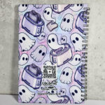 toastie ghosties pastel spooky a5 notebook journal