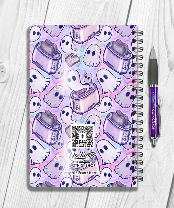 toastie ghosties pastel spooky a5 notebook journal