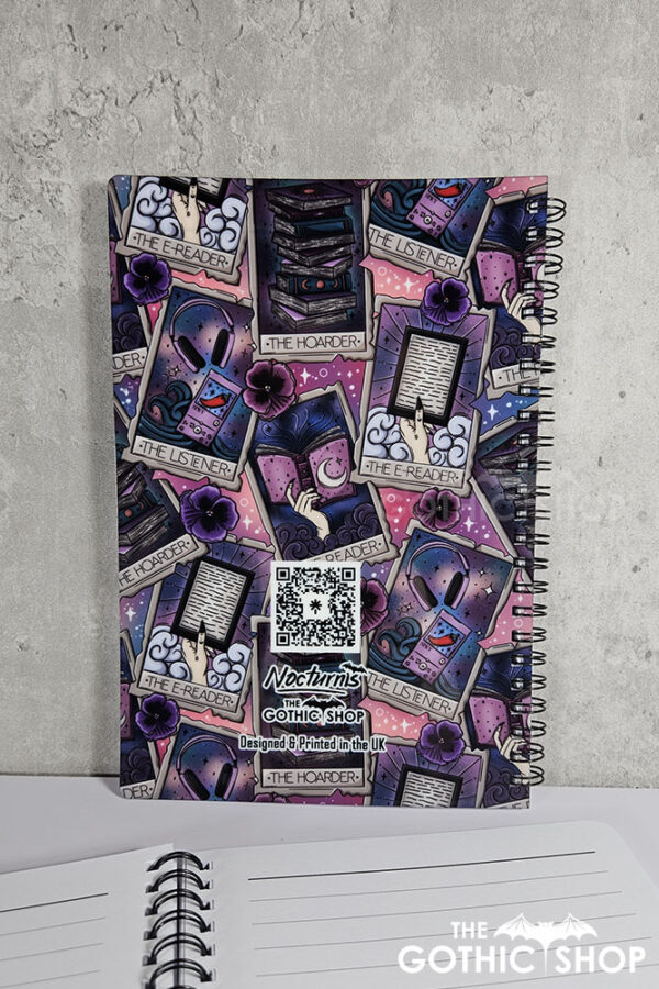 tarot cards reader hoarder ombre witchy a5 notebook journal