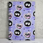 soot sprite heart love you a5 notebook journal