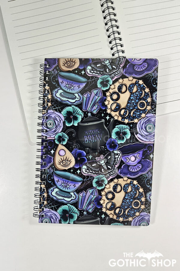 witch's brew poisonberry pie tea party a5 notebook journal
