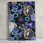 witch's brew poisonberry pie tea party a5 notebook journal