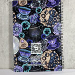 witch's brew poisonberry pie tea party a5 notebook journal