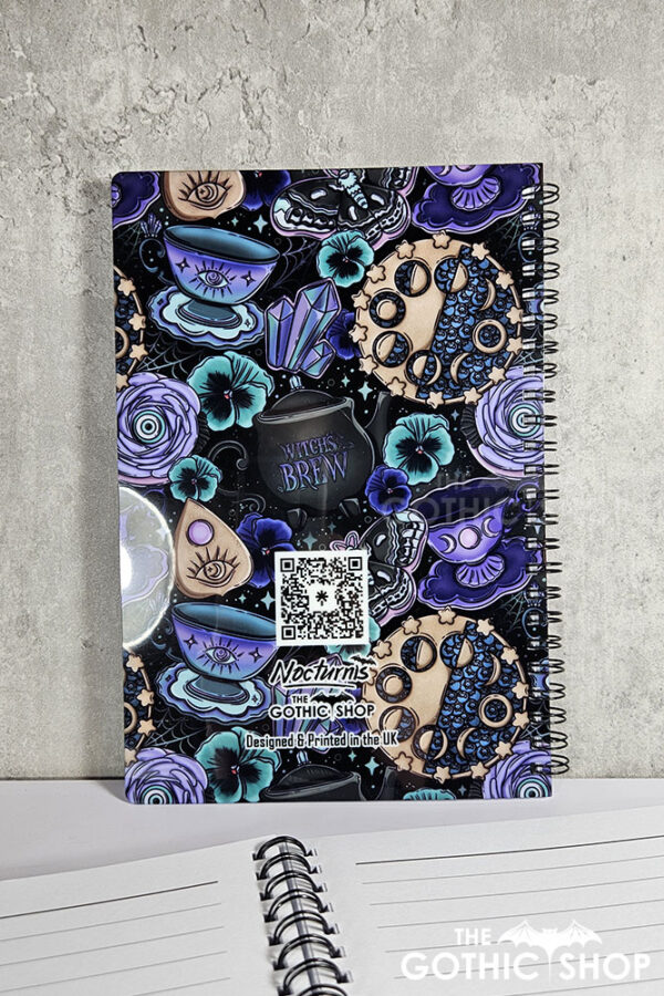 witch's brew poisonberry pie tea party a5 notebook journal