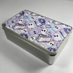 toastie ghosties pastel spooky rectangular tin