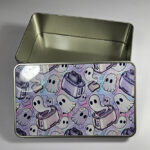 toastie ghosties pastel spooky rectangular tin