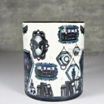 bookish nook spider bookshelves gothic mug gift