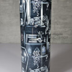 witchy curios & grey tabby cat coffin bookshelves bookish gothic 20oz straight tumbler (copy)