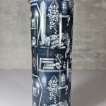 witchy curios & grey tabby cat coffin bookshelves bookish gothic 20oz straight tumbler (copy)