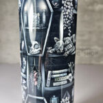 witchy curios & grey tabby cat coffin bookshelves bookish gothic 20oz straight tumbler (copy)